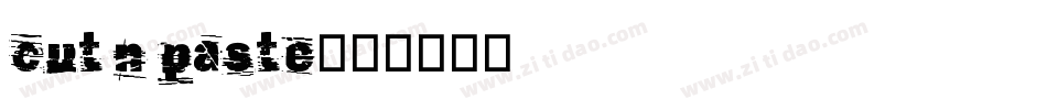 cut n paste字体转换